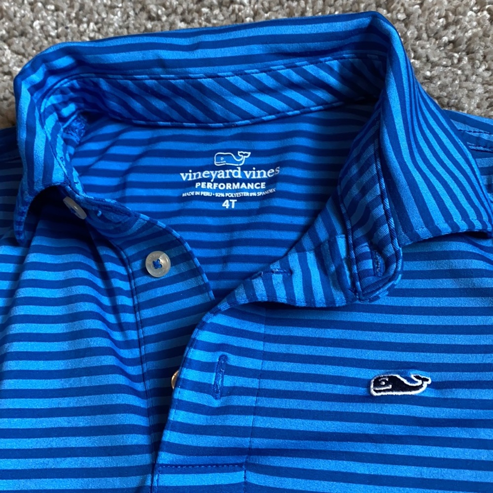 Little boys performance golf polo